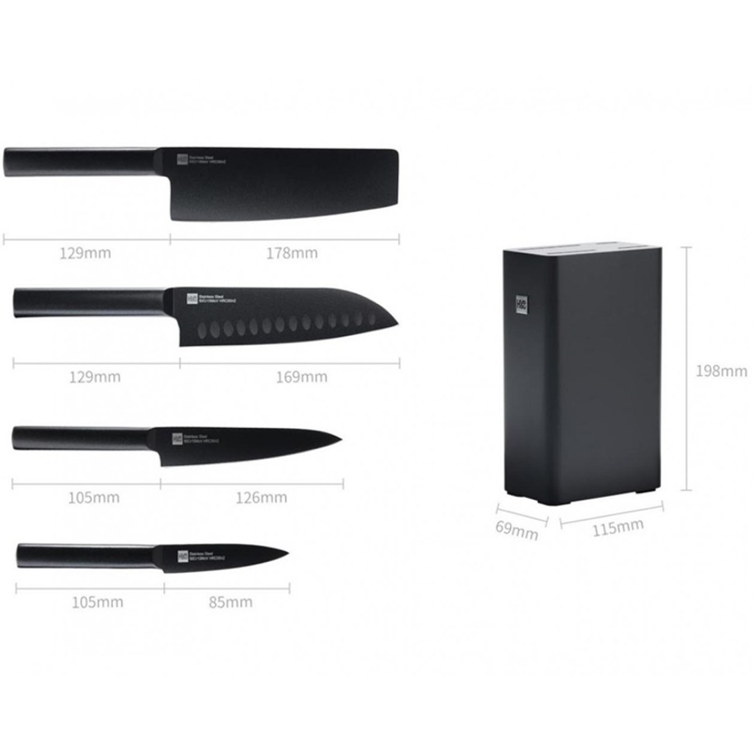 Набор кухонных ножей Xiaomi Huo Hou Heat Cool Non-stick Knife Set (HU0076)