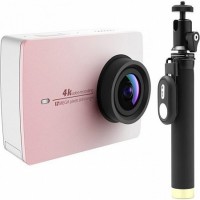 Экшн-камера+монопод с пультом Xiaomi Yi 4k Action Camera