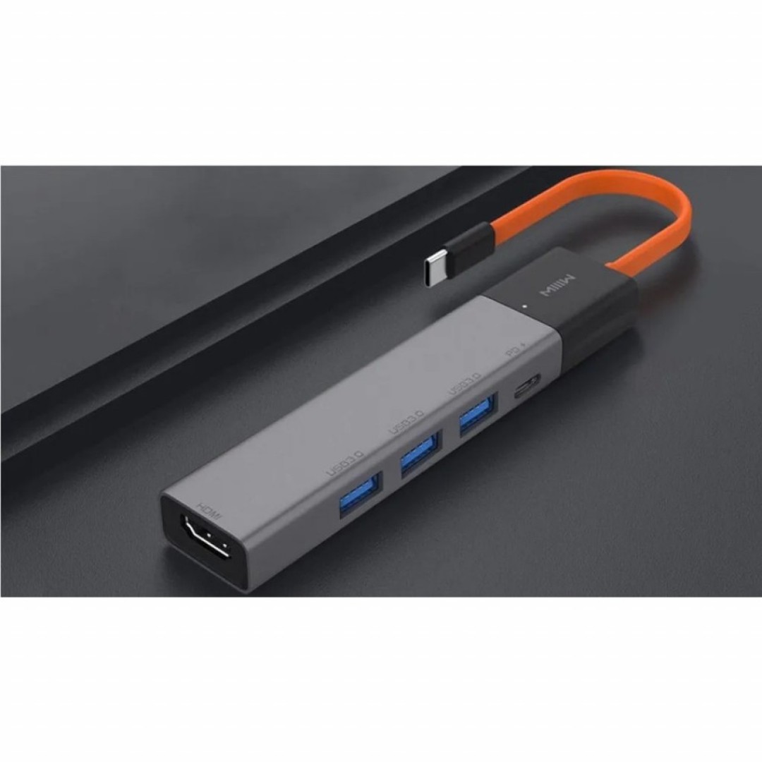 Адаптер Xiaomi MIIIW Type-C HUB Adapter 5 in 1 (MWCMA05)