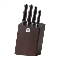 Набор стальных ножей Xiaomi Huo Hou Composite Steel Kitchen Knife Set (4 ножа + подставка) (HU0033)