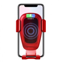 Беспроводная зарядка-автодержатель Baseus Metal Wireless Charger Gravity Car Mount (Air Outlet Version) (WXYL-09)