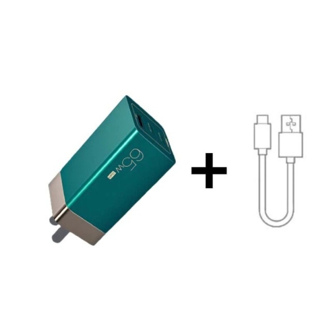 Зарядное устройство Xiaomi MIIIW GaN 65W Three Port Charger Emerald (ZPQ651CN-3)