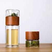 Чайная бутылка с двойным стеклом ситечком Qwerty Muggs (TB047)