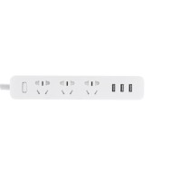 Удлинитель Xiaomi Mi Power Strip 3 Socket + 3 USB Black (XMCXB01QM)