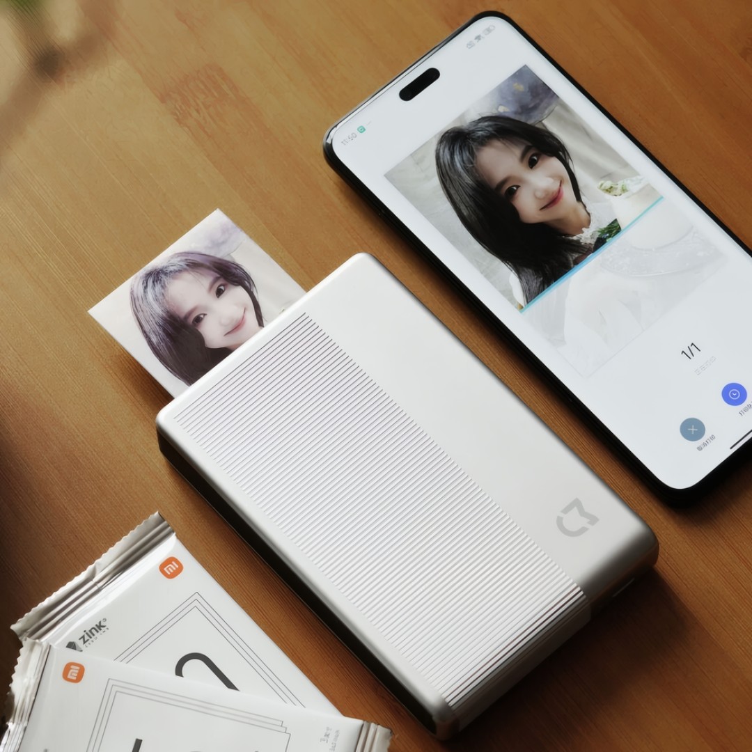 Фотопринтер портативный цветной Xiaomi Mijia Portable Photo Printer 1S Global (MJKDDYJ02HT)