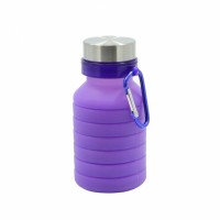 Силиконовая складная бутылка для воды 500 мл Qwerty