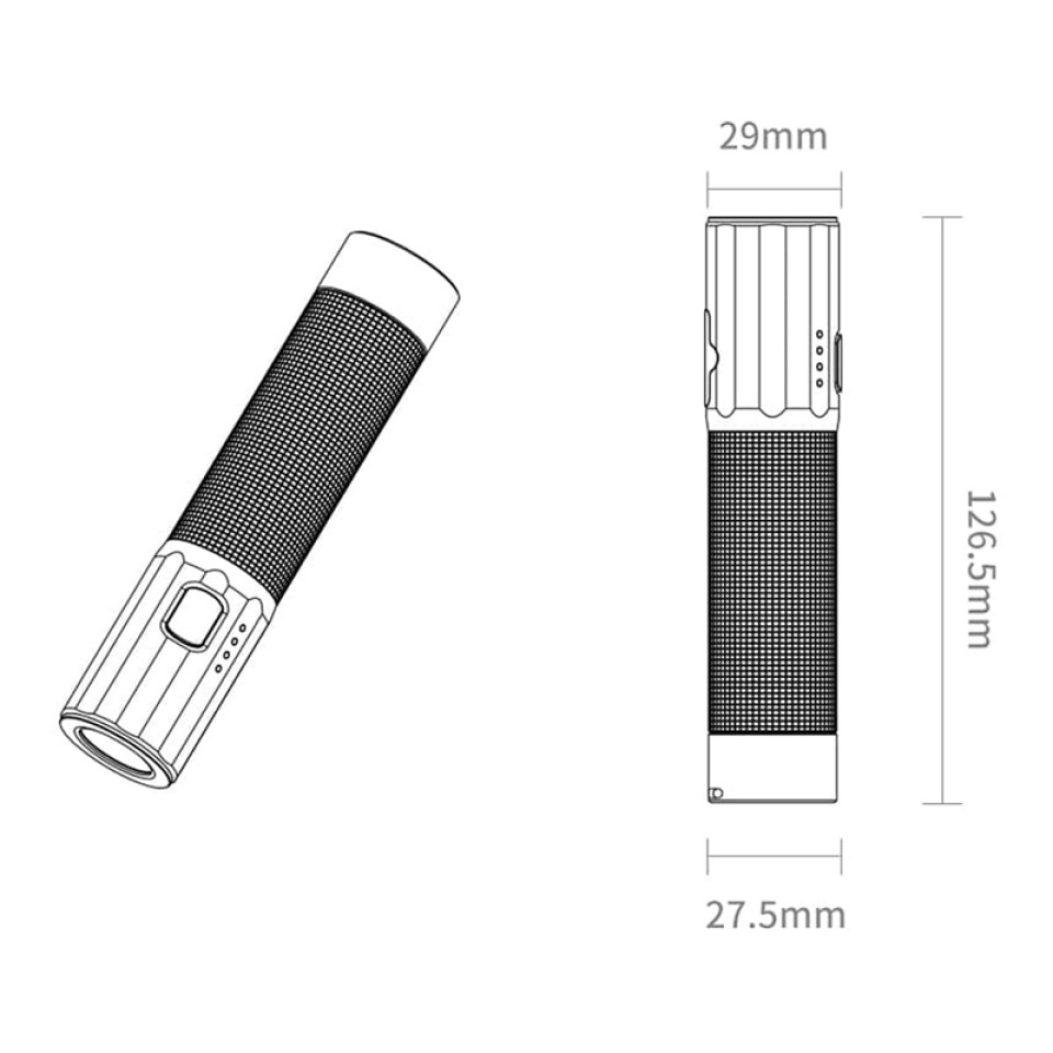 Фонарь Xiaomi NexTool Mini Tactical Flashlight (NE20069)