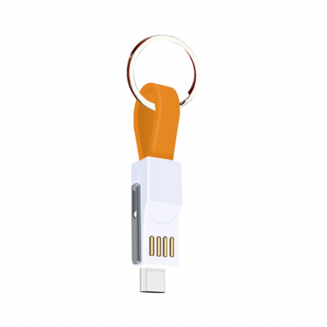Мини брелок AKENSE 3 в 1 USB кабель Micro Type C
