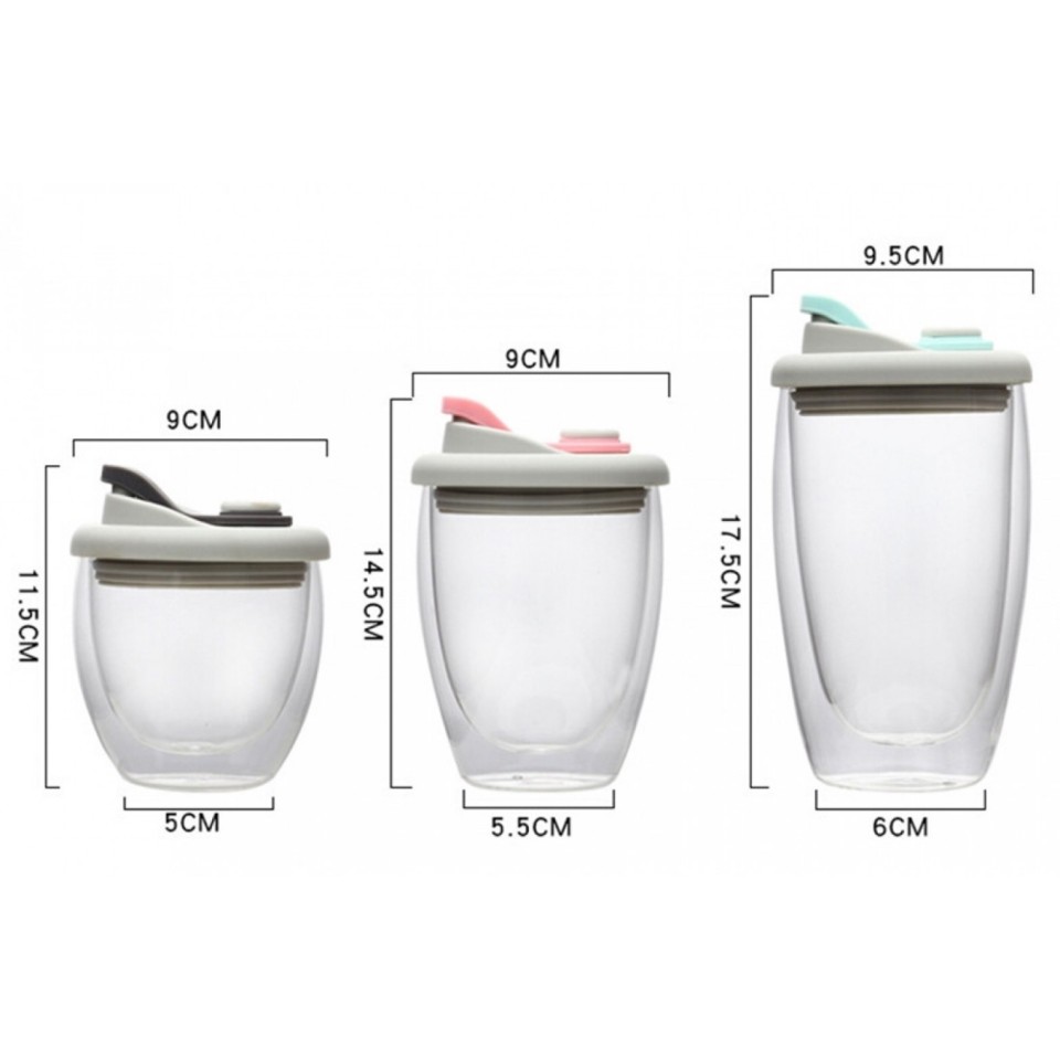 Термокружка с двойным стеклом Xiaomi Portable With Double Glass Coffee Cup (EBWB02MSK)