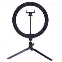 Кольцевая светодиодная лампа, 32 см Qwerty KissFashion (+штатив 215 см, держатель для смартфона)