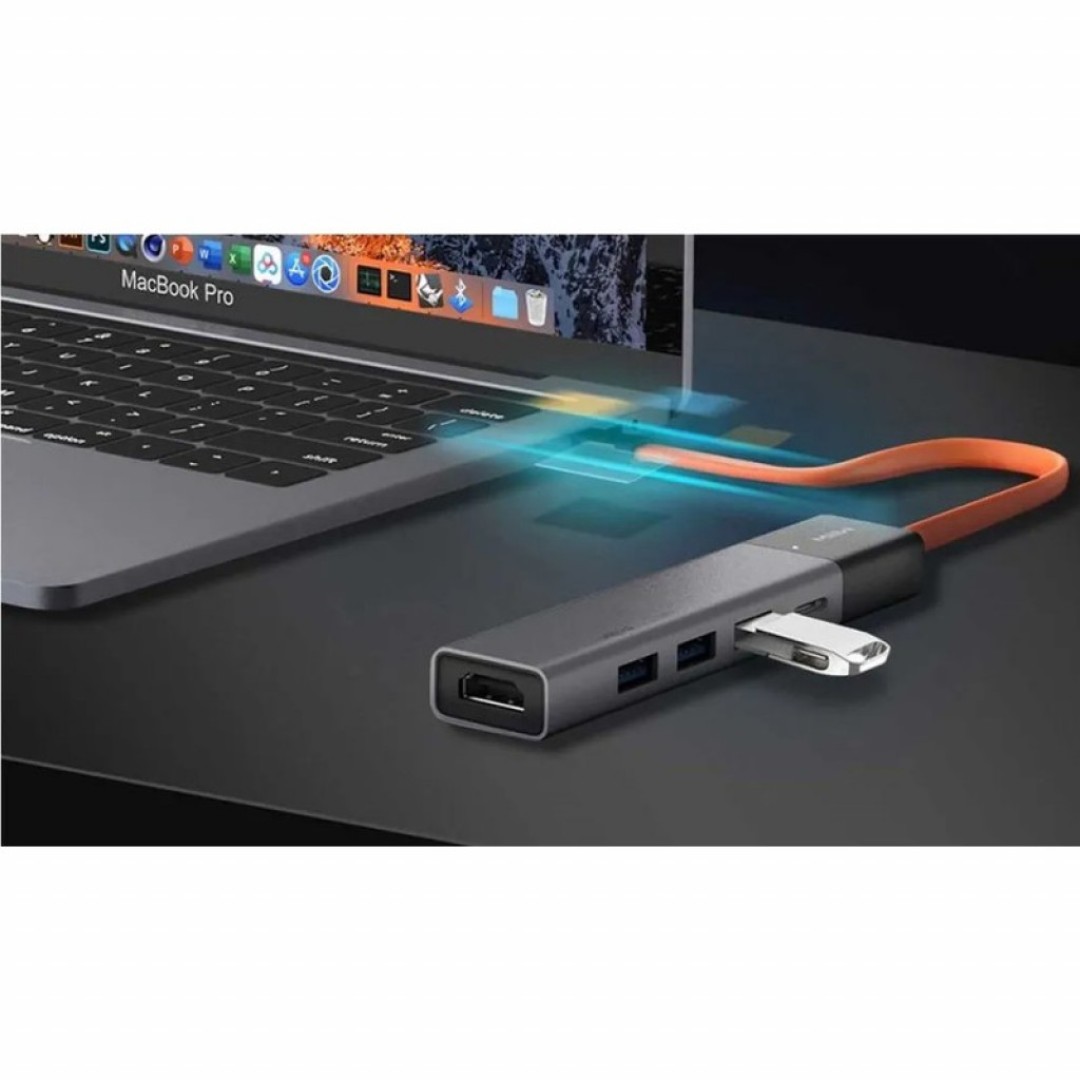 Адаптер Xiaomi MIIIW Type-C HUB Adapter 5 in 1 (MWCMA05)