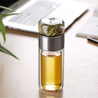 Чайная бутылка с двойным стеклом ситечком Qwerty Tea Bottle With Double Glass