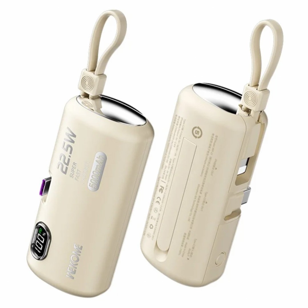 Внешний аккумулятор WEKOME Power Bank 5000mAh Companion Series 22.5W Super Fast Charging Emergency (WP-19)