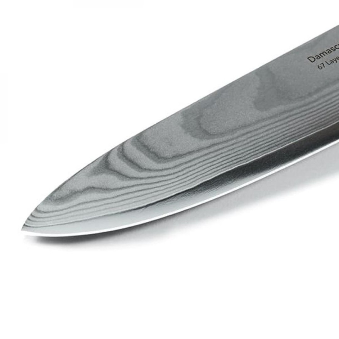 Набор ножей из дамасской стали Huo Hou Set of 5 Damascus Knife Sets (4 ножа с подставкой) (HU0073)