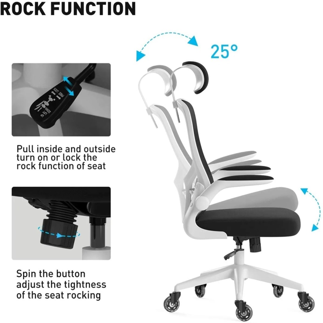 Кресло компьютерное HBADA Ergonomic Double Waist Chair (HDNY163WS)