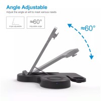 Беспроводное зарядное устройство 3 в 1 Qwerty для Apple AirPods Pro Black (HYY-WC-011)