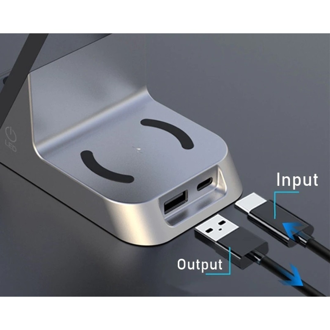 Беспроводное зарядное устройство с будильником 6 в 1 Qwerty New Wireless Charger