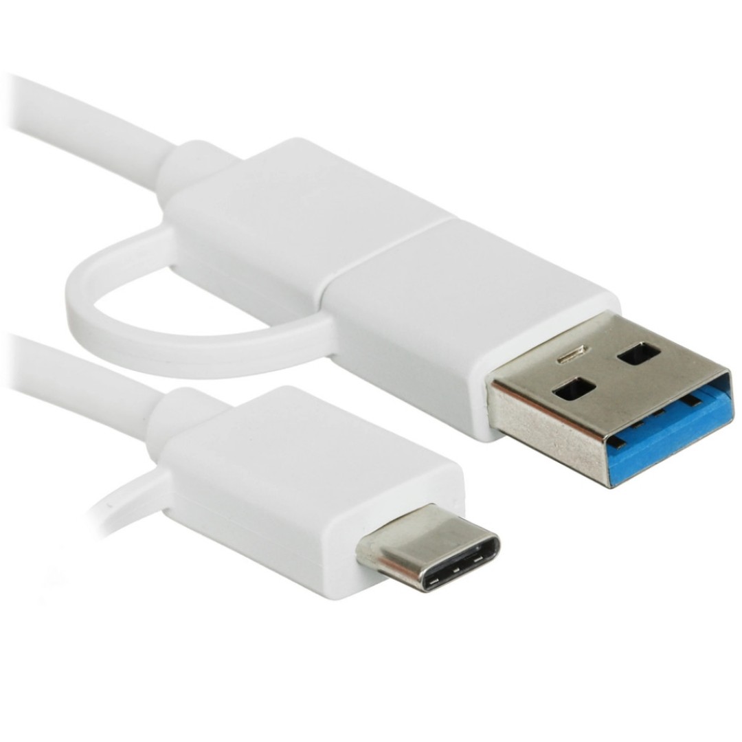 USB-хаб Xiaomi Multifunctional HUB 4 in 1 Dual Head Splitter (XMSTFXQ01YM)