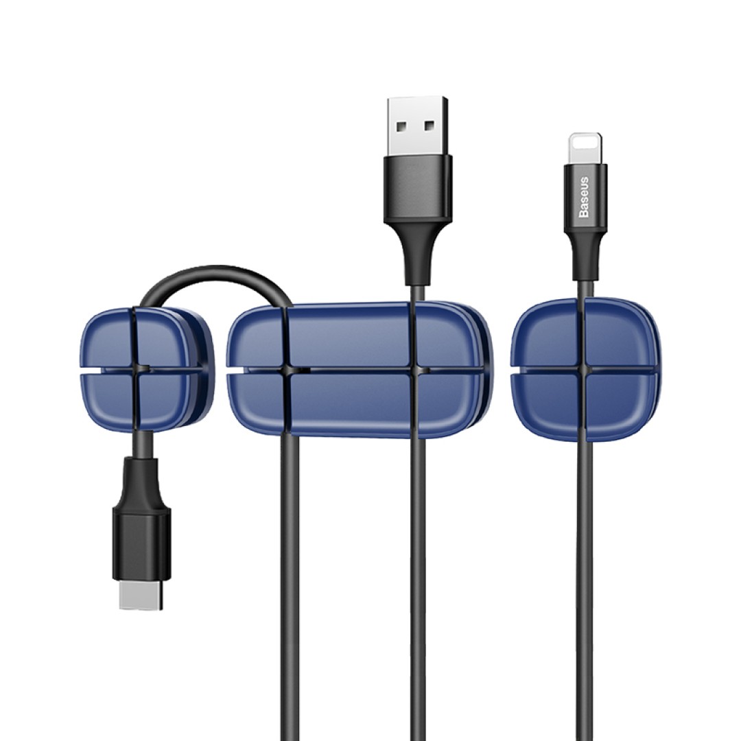Держатель для проводов Baseus Cross Peas Cable Clip (ACTDJ-01)