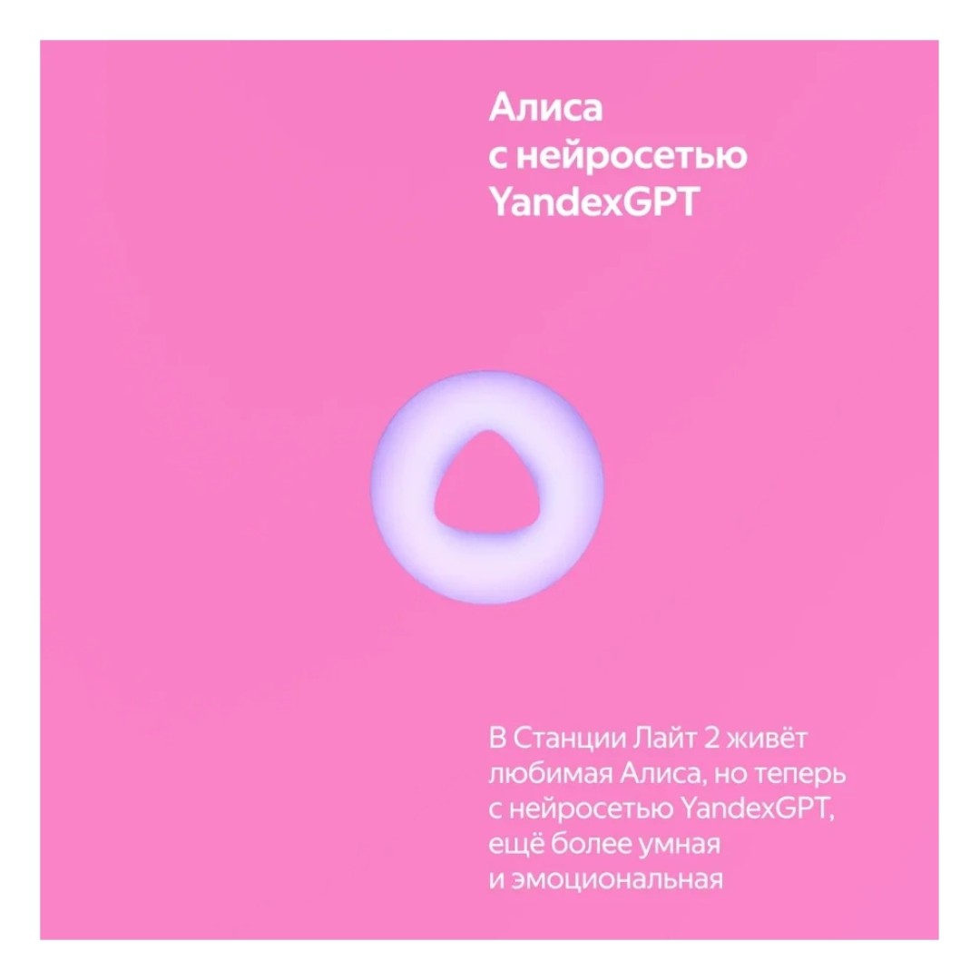 Умная колонка Яндекс Станция Лайт 2 (YNDX-00026VIO)