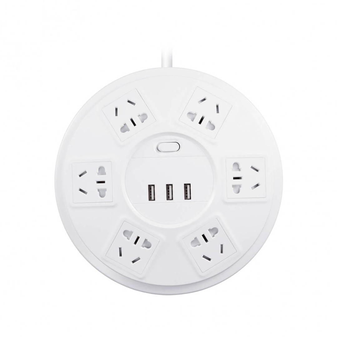 Удлинитель Xiaomi Top Tech Patch Panel SR21Y (6 розеток + 3 USB-порта)