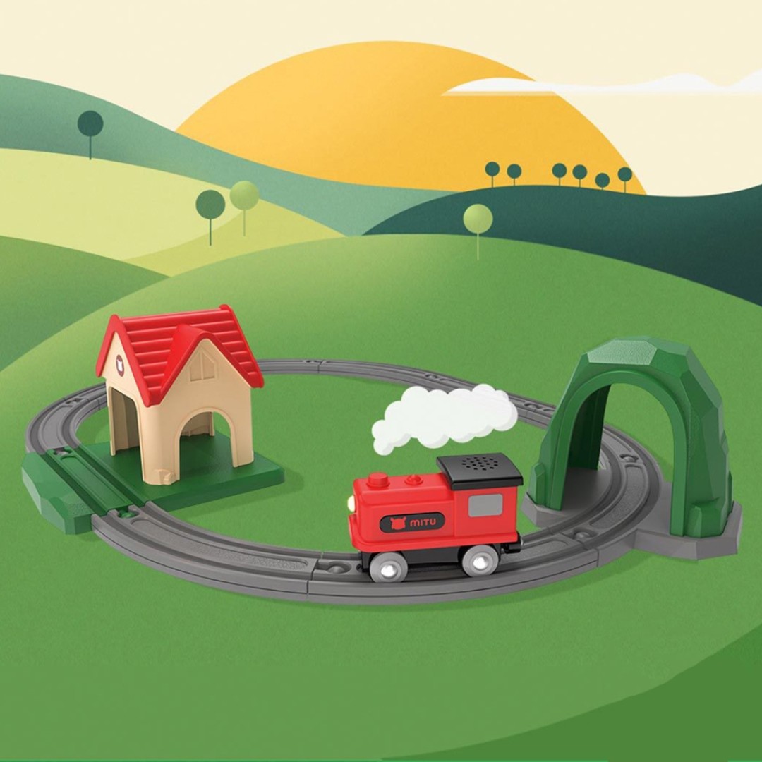 Пластиковый конструктор железная дорога Xiaomi Mitu Track Building Block Sound and (MTWJ03MT)