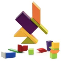 Магнитный деревянный конструктор Xiaomi Mitu Child Magnetic Building Blocks Multicolor (MTJM01MT)