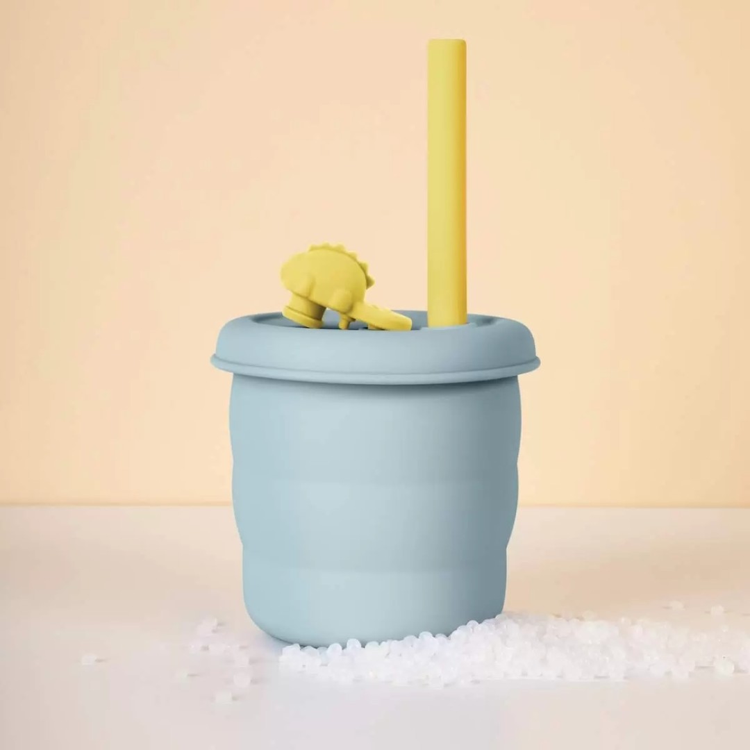 Силиконовый стакан Xiaomi Jordan Judy Silicone Сup Dinosaur 480 ml Violet (KT055)