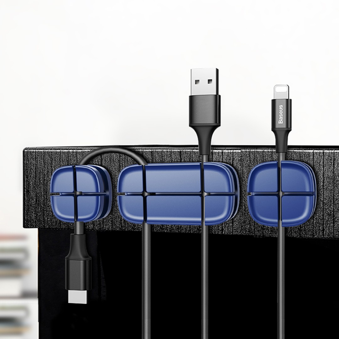 Держатель для проводов Baseus Cross Peas Cable Clip (ACTDJ-01)