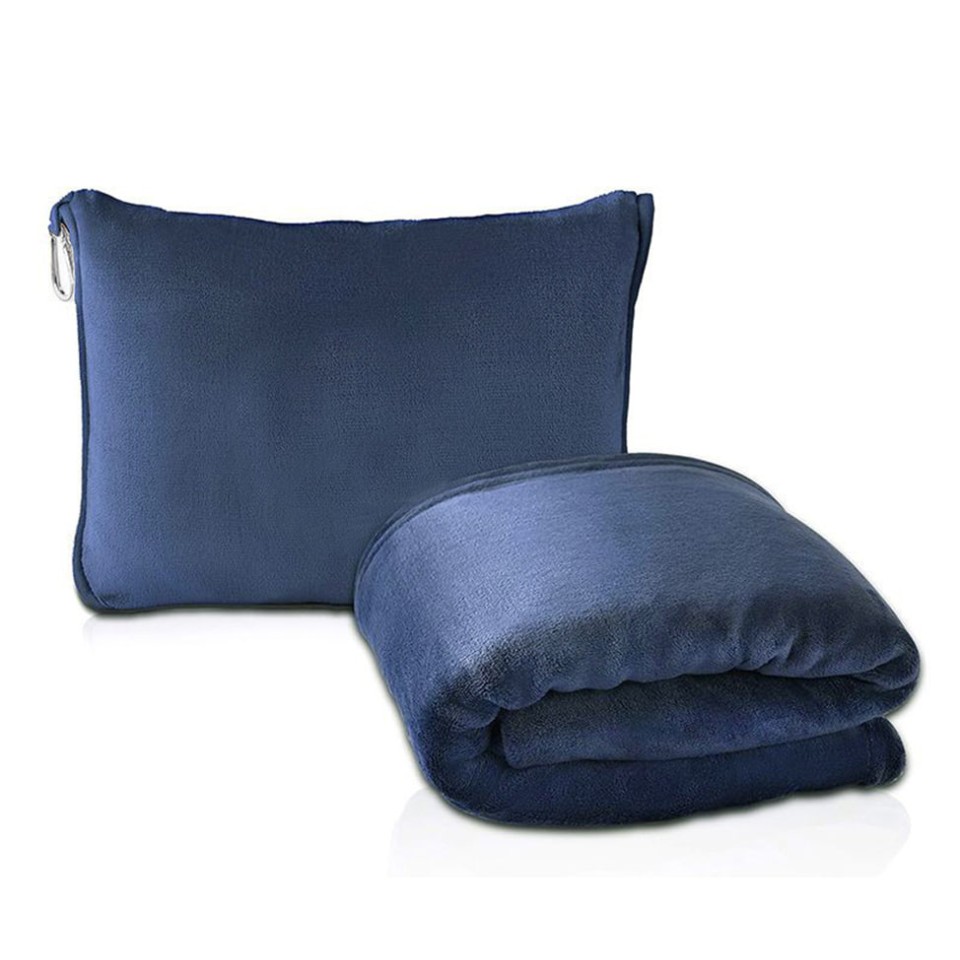 Дорожное одеяло - подушка, портативное, 2-в-1, Comfort,  цвет розовый