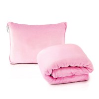 Дорожное одеяло - подушка, портативное, 2-в-1, Comfort,  цвет розовый