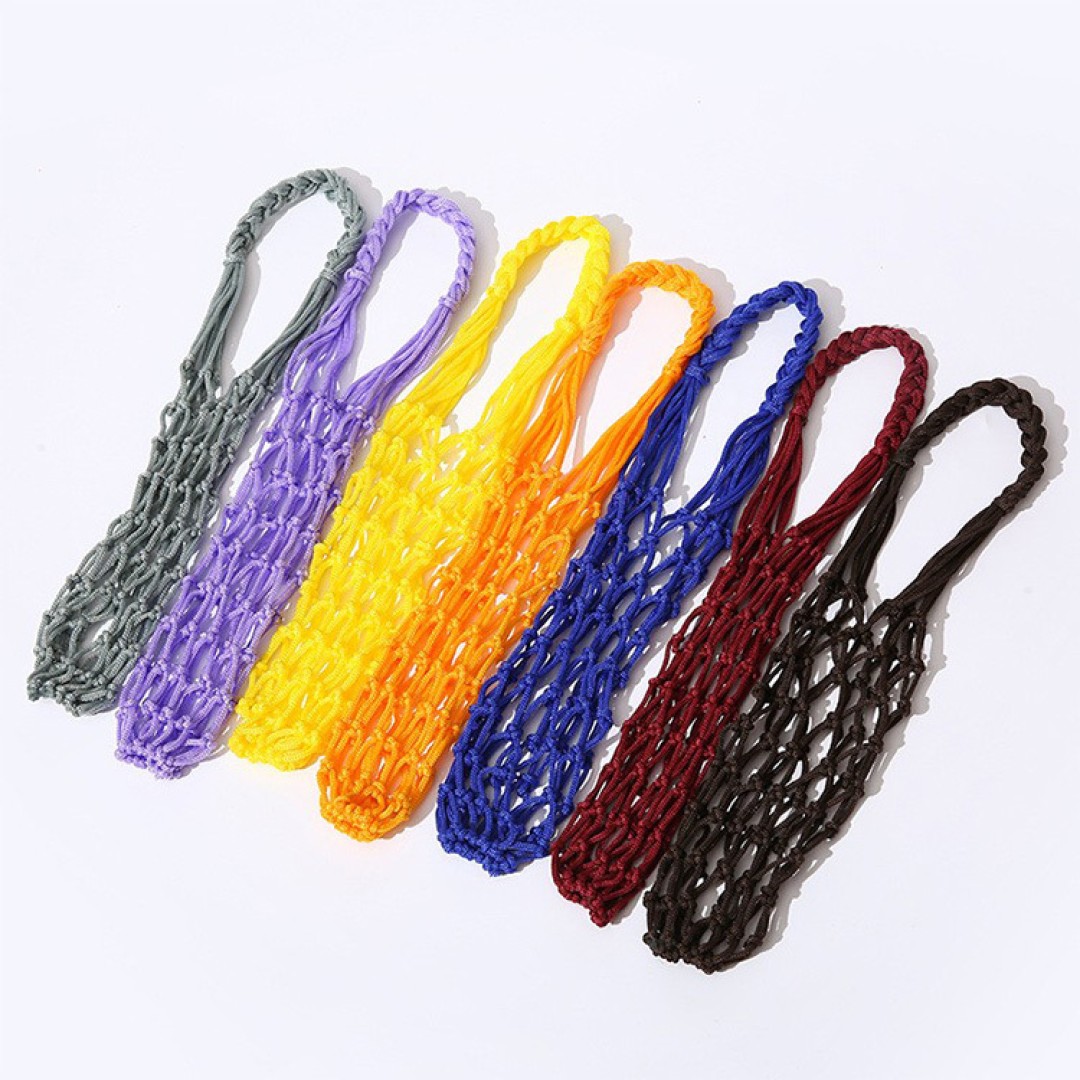 Сетчатая сумка-чехол для переноски термокружек, сиреневый