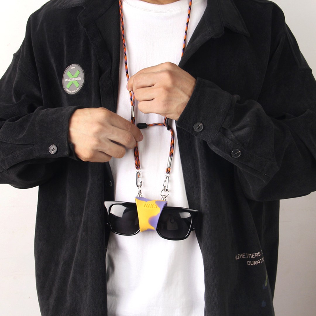 Держатель для очков на шнурке, универсальный, желтый