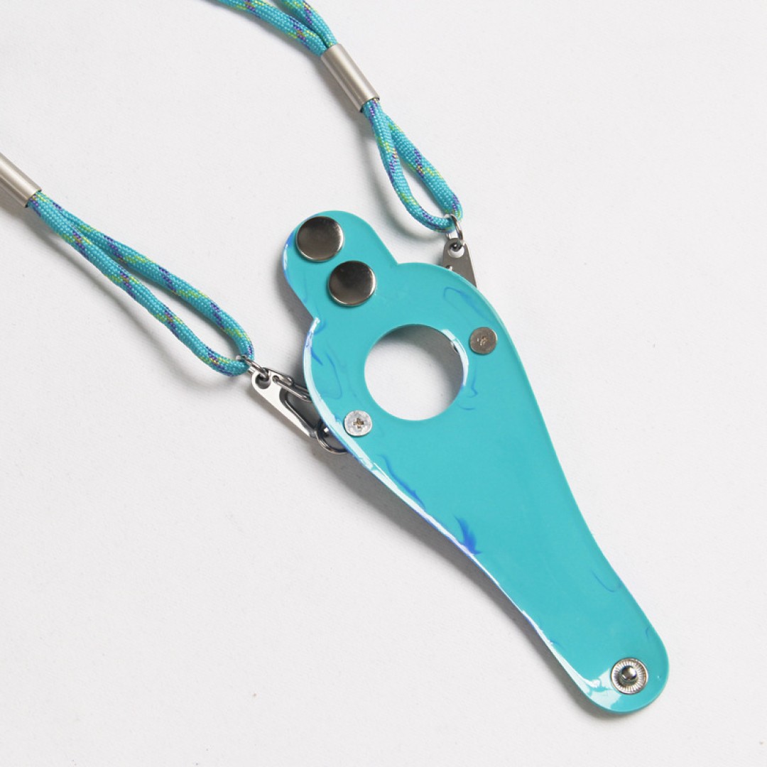 Держатель для очков на шнурке, универсальный, голубой