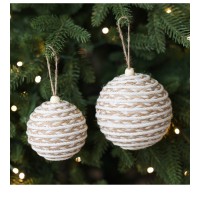 Новогодние шары из джута, в ассотритименте