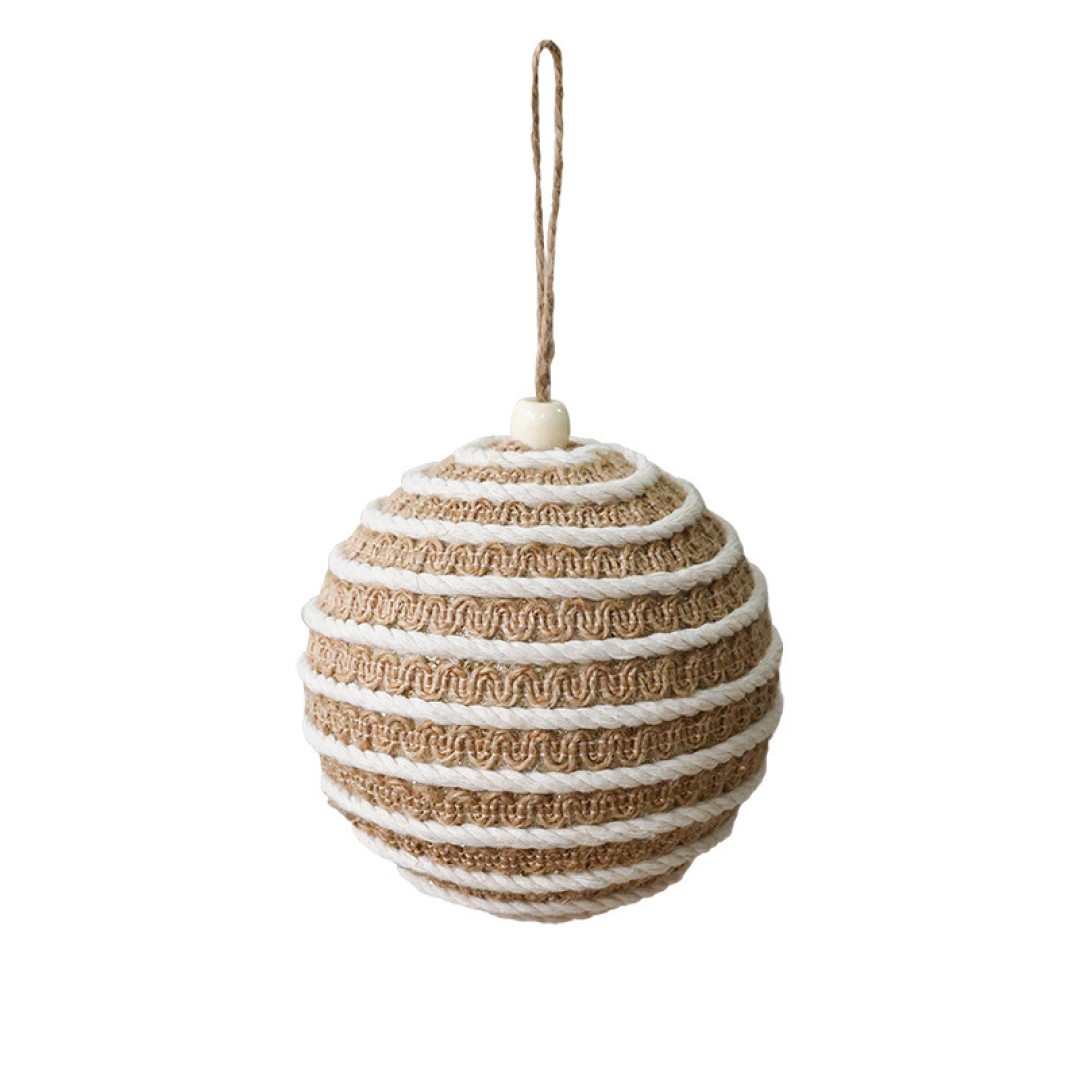 Новогодние шары из джута, в ассотритименте