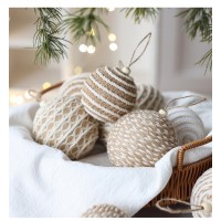 Новогодние шары из джута, в ассотритименте