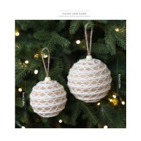 Новогодние шары из джута, в ассотритименте