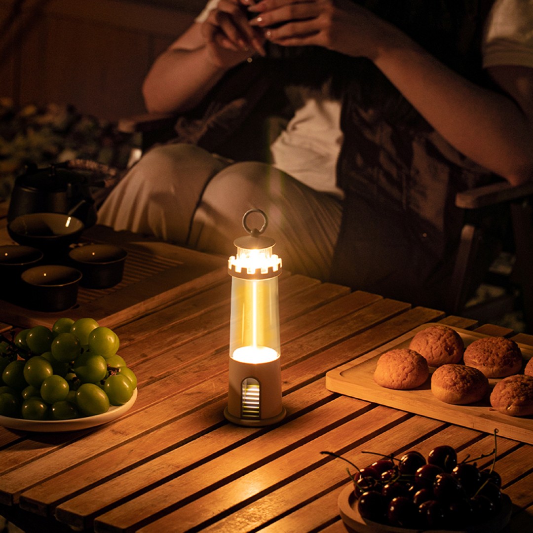 Беспроводной ночник Маяк, портативный, 1200 мАч, 144 люмена, белый