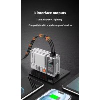 G50 Портативный магнитный Power Bank 3-в-1 для телефонов и Apple Watch Magsafe с мощным магнитом и сверхбыстрой зарядкой 22,5 Вт, 10000 мАч, пустынный изумруд