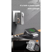 G50 Портативный магнитный Power Bank 3-в-1 для телефонов и Apple Watch Magsafe с мощным магнитом и сверхбыстрой зарядкой 22,5 Вт, 10000 мАч, пустынный золотой