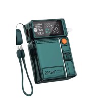 G50 Портативный магнитный Power Bank 3-в-1 для телефонов и Apple Watch Magsafe с мощным магнитом и сверхбыстрой зарядкой 22,5 Вт, 10000 мАч, пустынный изумруд