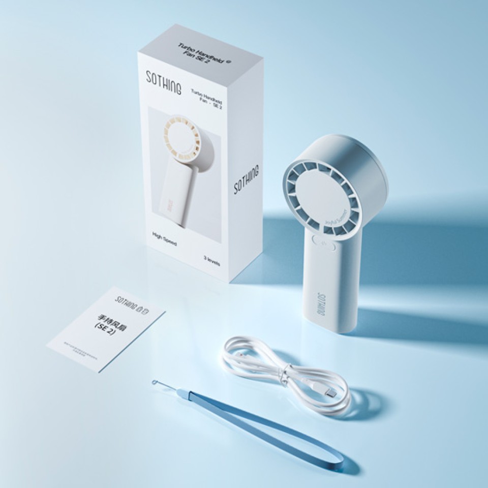 Портативный вентилятор Xiaomi Sothing Desktop Fan - SE 2 (DSHJ-S-2519B), голубой