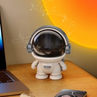 Астронавт К-29, беспроводной динамик Bluetooth 5.0, USB, белый + розовое золото