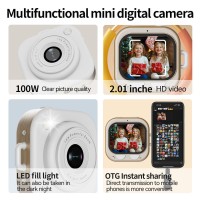 Q16 MINICAMERA цифровая мини-камера с экраном 2,01 дюймов, 100W HD pixels, 750 мАч, белый