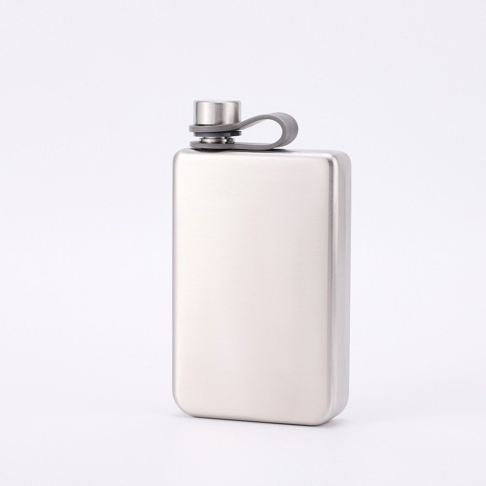 Фляжка для вина и других напитков Todenny stainless steel spray paint wine pot (TOP-F09), 260 мл, хаки