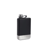 Фляжка для вина и других напитков Todenny stainless steel spray paint wine pot (TOP-F09), 260 мл, черный