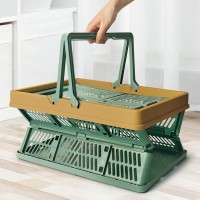 Складная корзина, зеленый