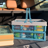 Складная корзина, зеленый