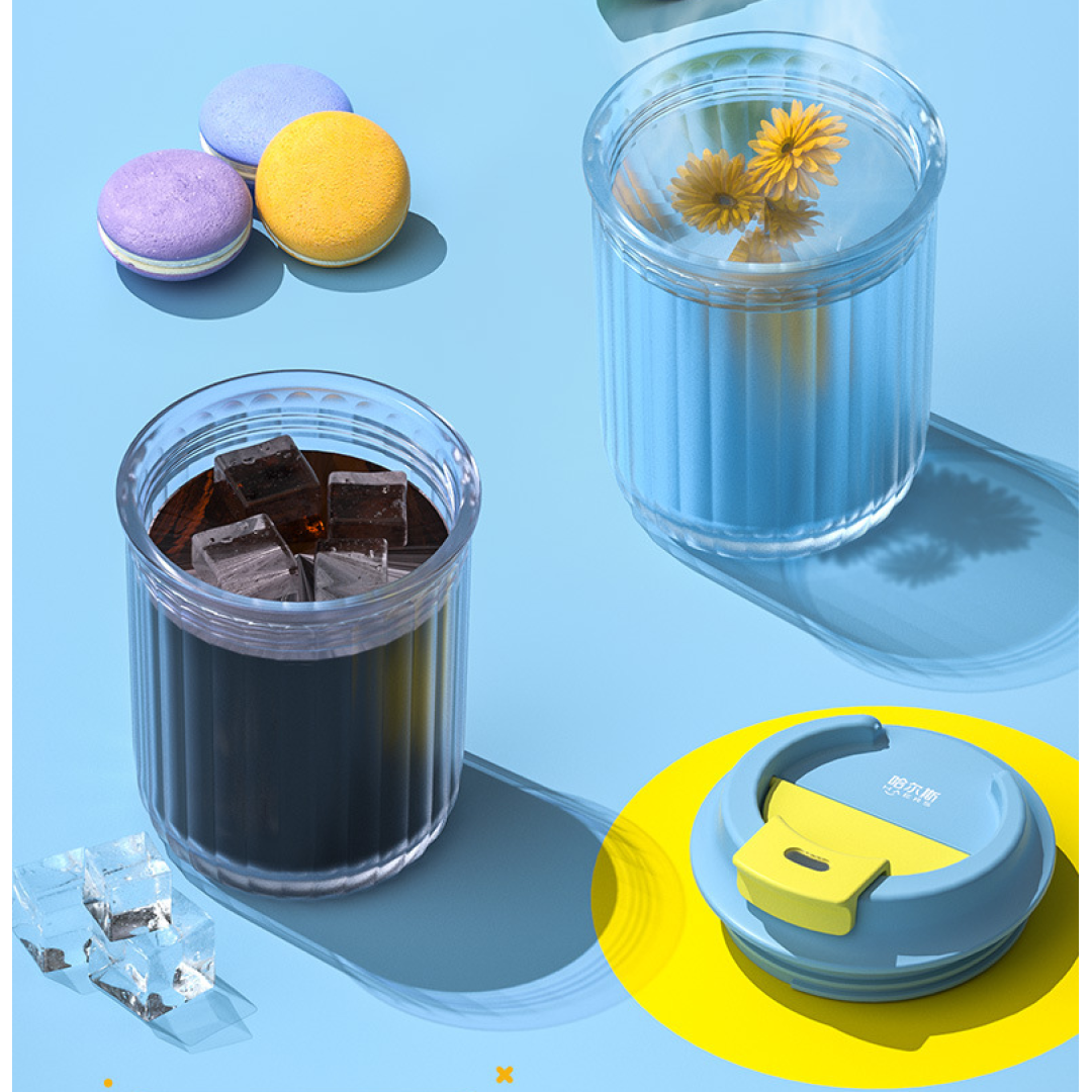 Стакан из тритана, портативный, 360 мл, Hals, Candy, виноградно-фиолетовый